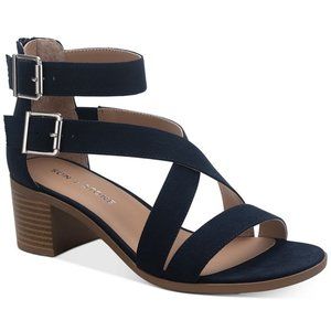 Sun + Stone Quinn Block-Heel City Sandals